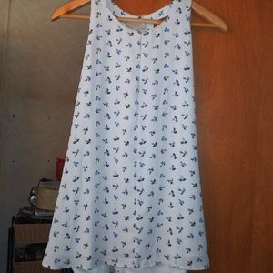 Loft sleeveless blouse. Size L